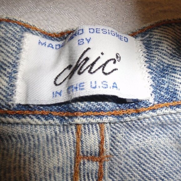 Chic Acid Wash High Waist Mom Jeans Sz 38" Waist x 29" Long - Picture 5 of 11